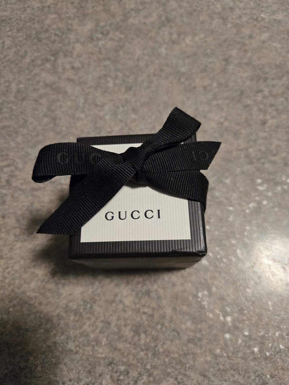 Gucci Black and White Gift Box with Ribbon - Women's Accessories